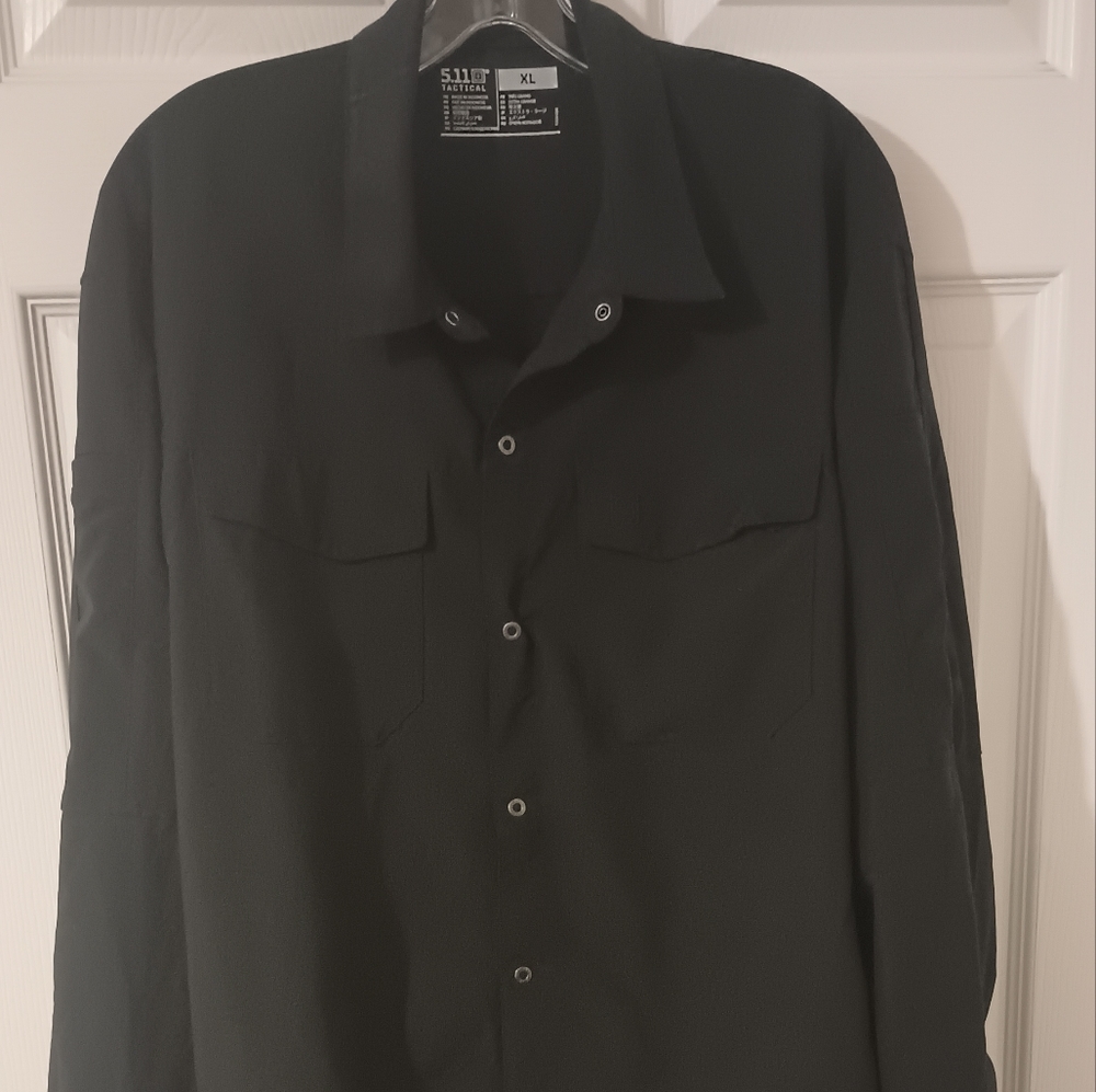 5.11  511 Tactical Shirt, 511 Tactical Long Sleeve Shirt, Size XL